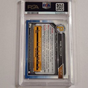 2019 Bowman Draft Chrome Draft Picks Autograph Quinn Priester - G.wv.ref. #CDAQP PSA 9
