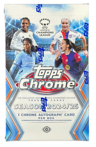 2024-25 Topps Chrome UEFA Women's Champions League Soccer — Hobby Box