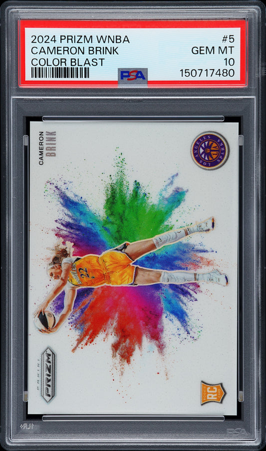 2024 Panini Prizm Wnba Color Blast Cameron Brink #5 PSA 10