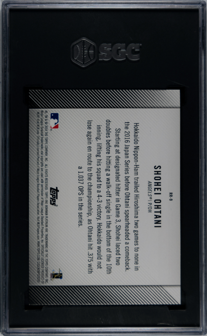 2018 Bowman Platinum Shohei Ohtani Rookie Revelations #RR-9 SGC 10