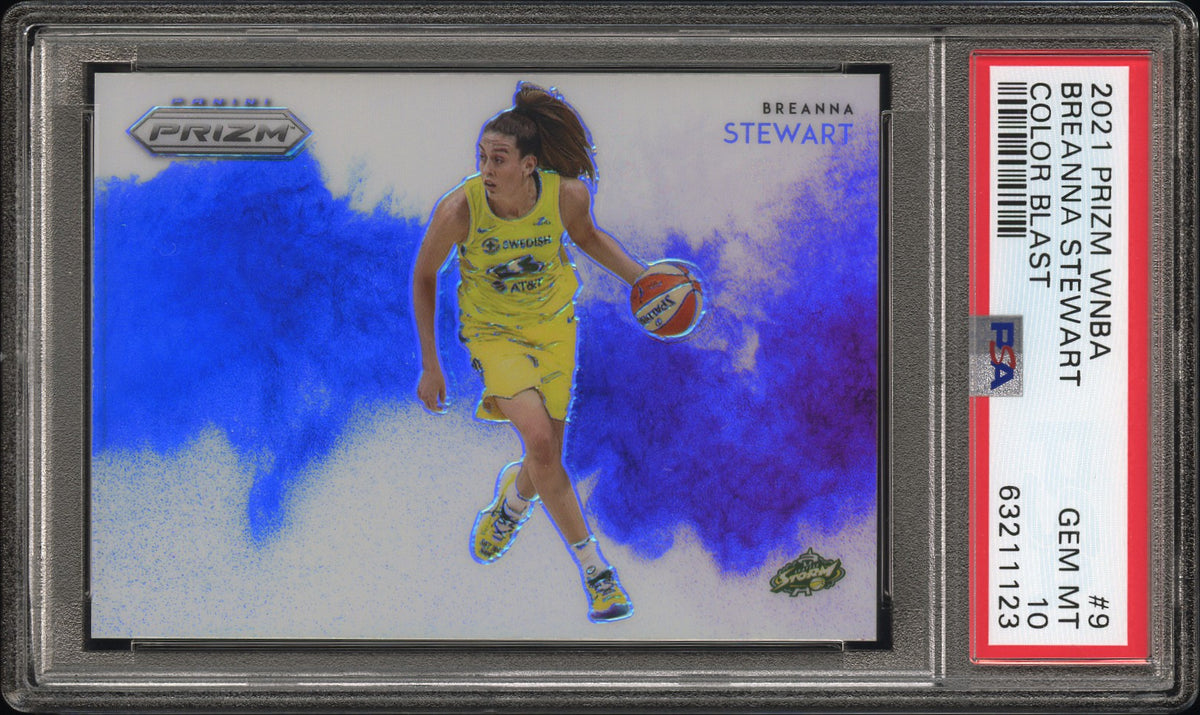 2021 Panini Prizm Wnba Color Blast Breanna Stewart #9 PSA 10