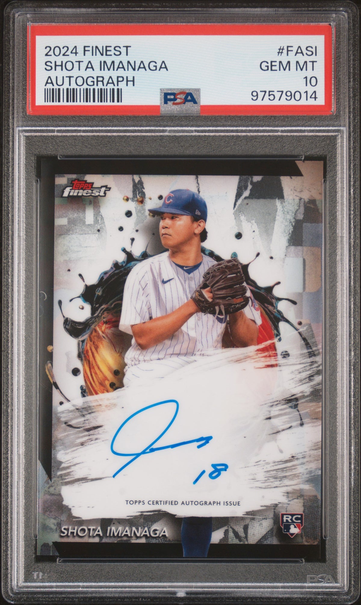 2024 Topps Finest Finest Autographs Shota Imanaga #FASI PSA 10