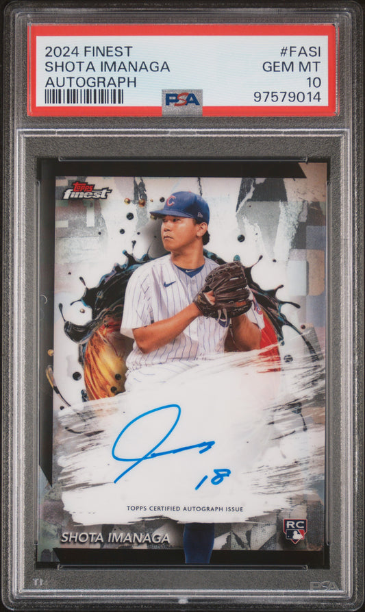 2024 Topps Finest Finest Autographs Shota Imanaga #FASI PSA 10