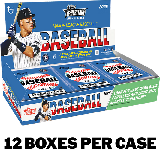 2025 Topps Heritage High Number Baseball Hobby - Factory-Sealed Case