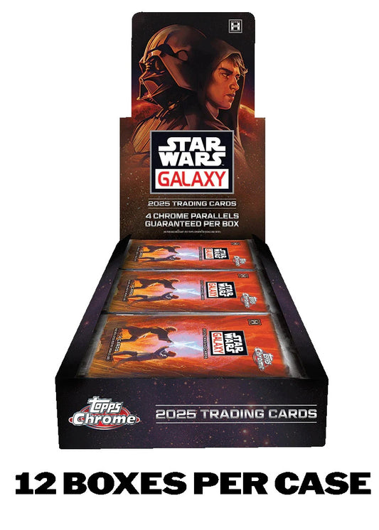 2025 Topps Chrome Galaxy Star Wars Hobby - Factory-Sealed Case